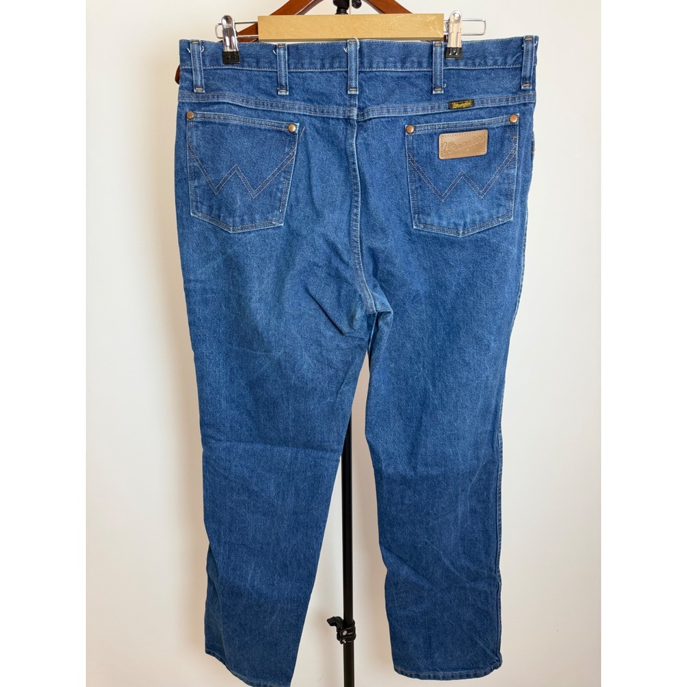 Wrangler 936PWD Cowboy Cut Slim Fit Jeans Mens 36x32 Blue Indigo Denim